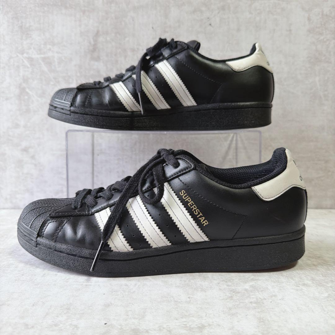 adidas SUPERSTAR スーパースター 25.5cm 黒×白 定番