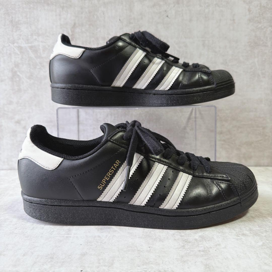 adidas SUPERSTAR スーパースター 25.5cm 黒×白 定番
