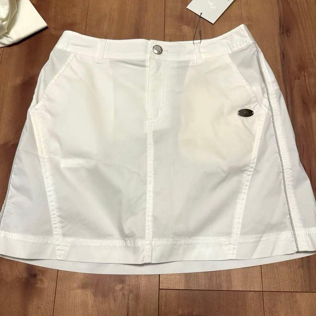 ヒールクリーク 長袖ポロシャツ スカート セットアップ ホワイト