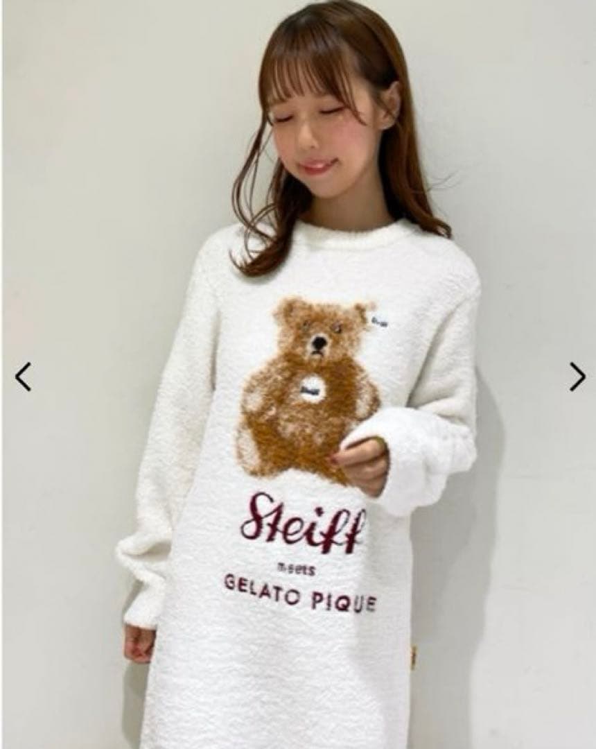 ジェラートピケ❤️【Steiff】パウダージャガードワンピース❤️新品