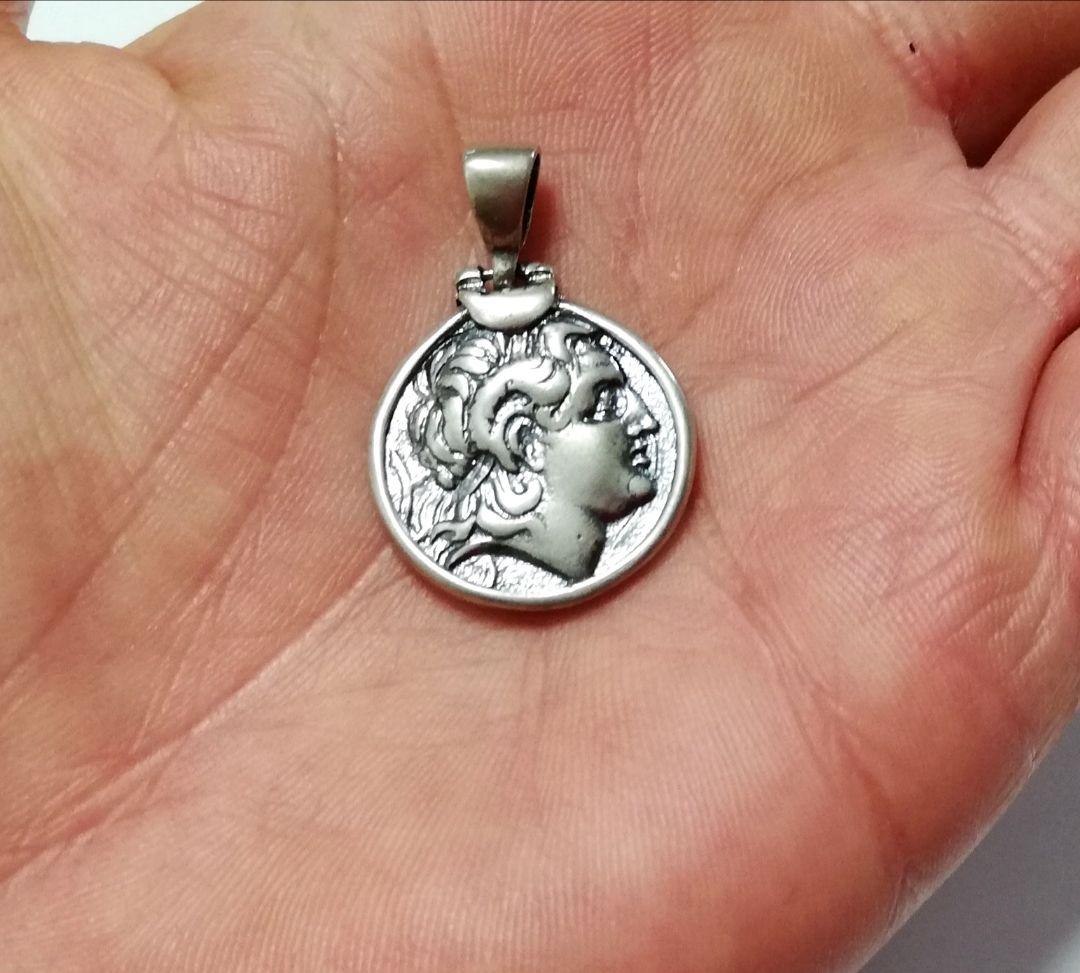 古代ギリシャ コイン アレキサンダー大王 アテネ シルバー925