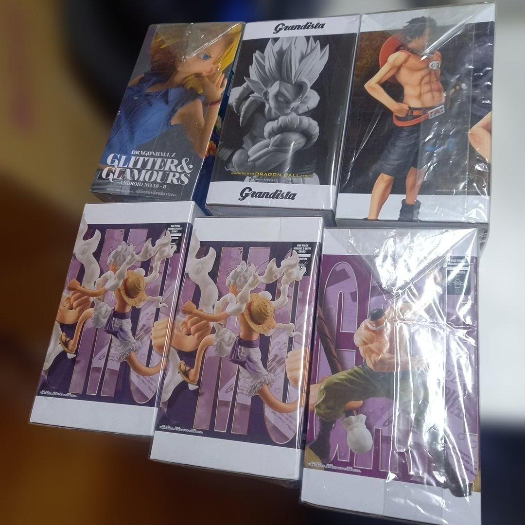 Grandista他、ワンピース&ドラゴンボール　フィギュア6体セット