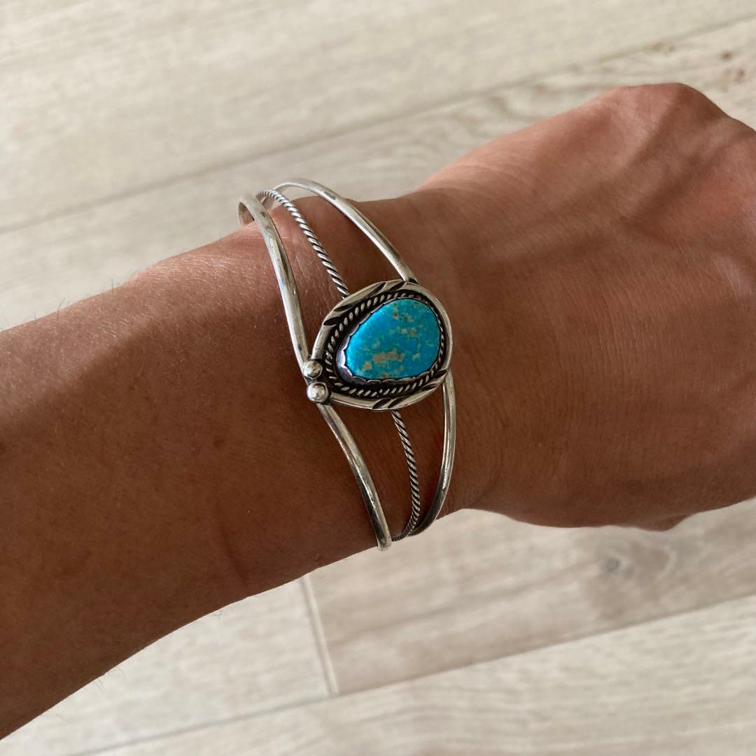 Navajo Sterling Silver ナバホ族 バングル 作者刻印有 - メルカリ