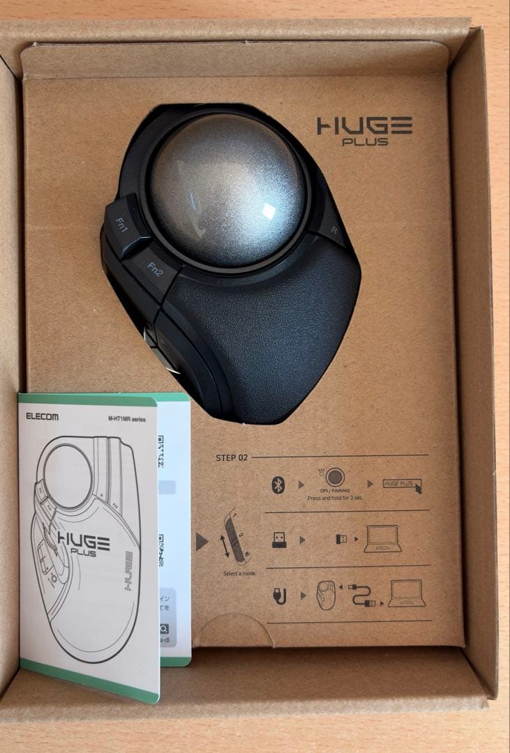 エレコム HUGE PLUS トラックボールマウス M-HT1MRBK-G - メルカリ