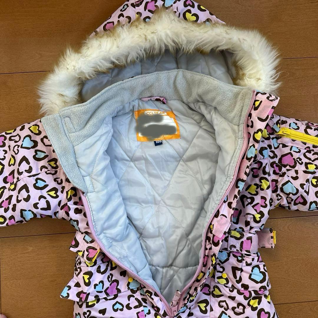 ヒョウ柄 子供用スキーウェア 100センチ ジャンプスーツ - メルカリ