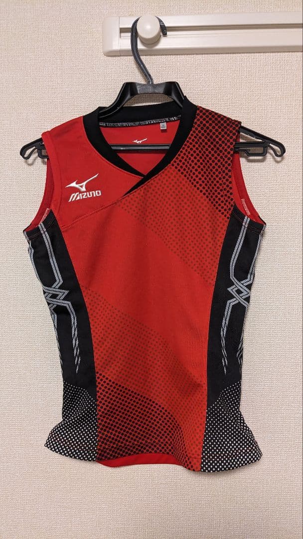 Mizuno バレーボール ゲーム シャツ レッド 女子 赤 MIZUNO ミズノ 2019バレーボール女子日本代表応援Tシャツ(レッド