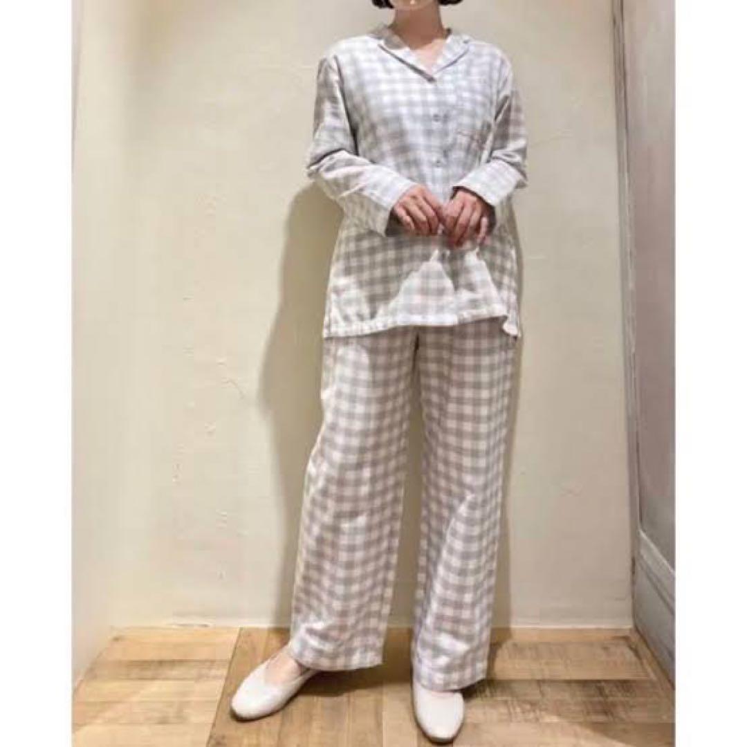 ジェラートピケ ギンガムチェック上下セット ミント - メルカリ