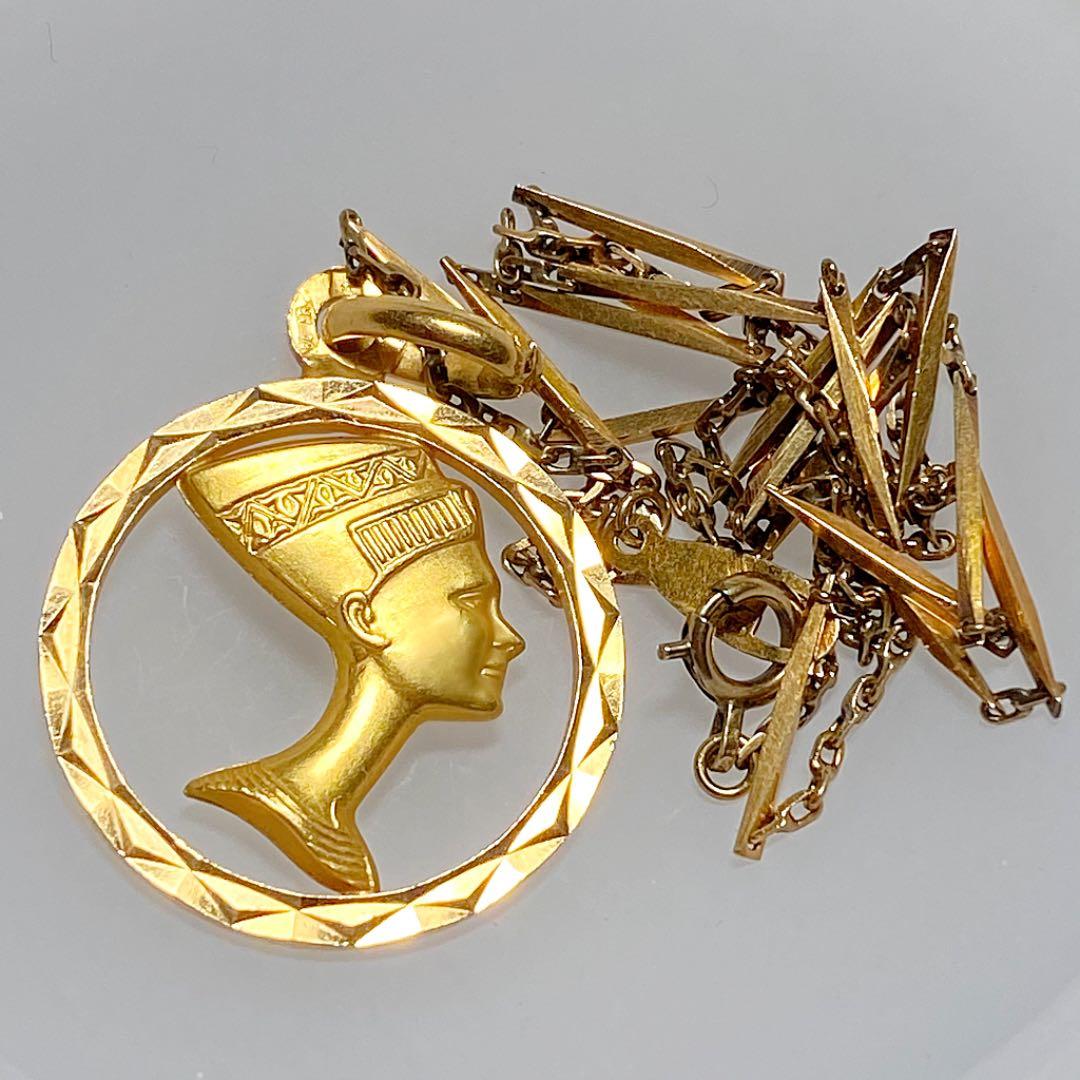 K18 エジプト ネフェルティティ ネックレス - メルカリ