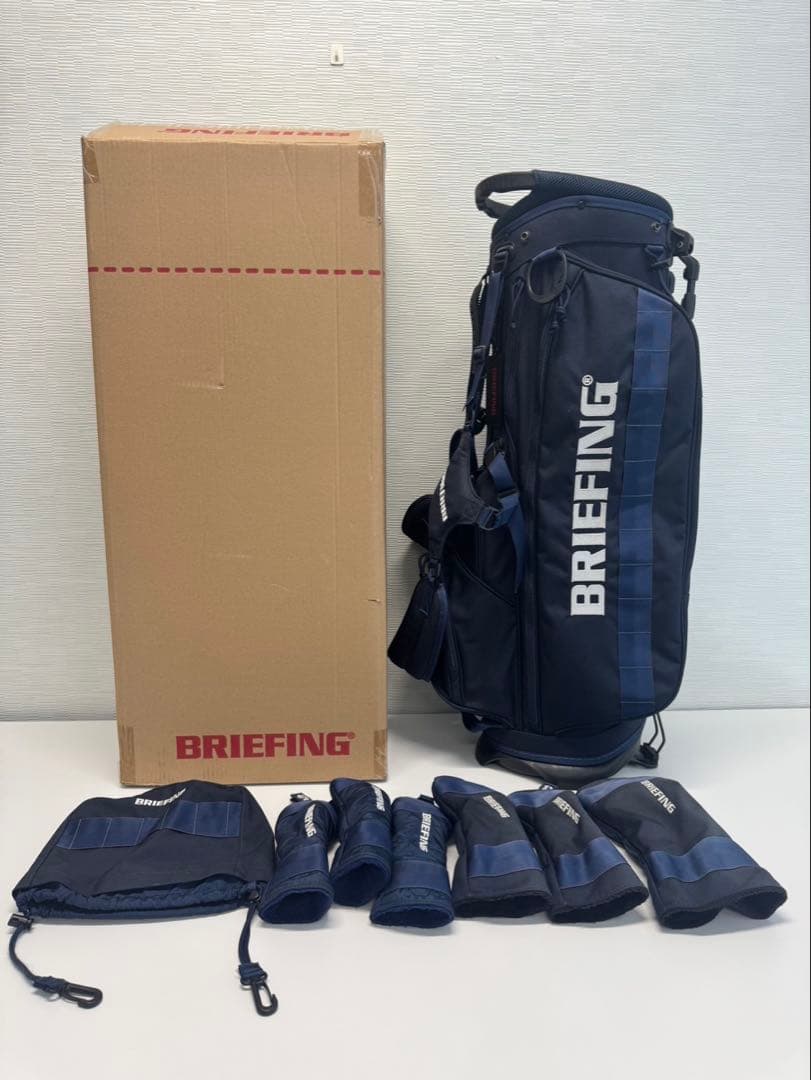 BRIEFING キャディバッグ ネイビー ＋各種カバー7つ