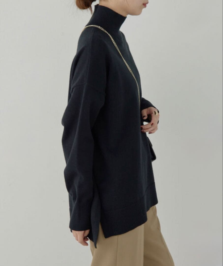 ★anton★ガリャルダガランテ 《全骨格対応》オーバータートルニット 黒