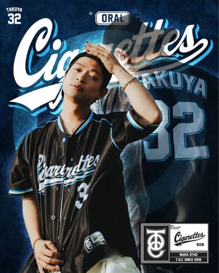 オーラル THE ORAL CIGARETTES ベースボールTシャツ