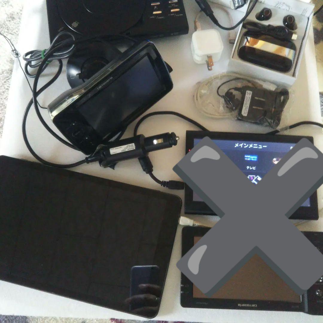 ジャンク纏め売り1セグDVDプレーヤー TWSイヤホンポータブルナビ