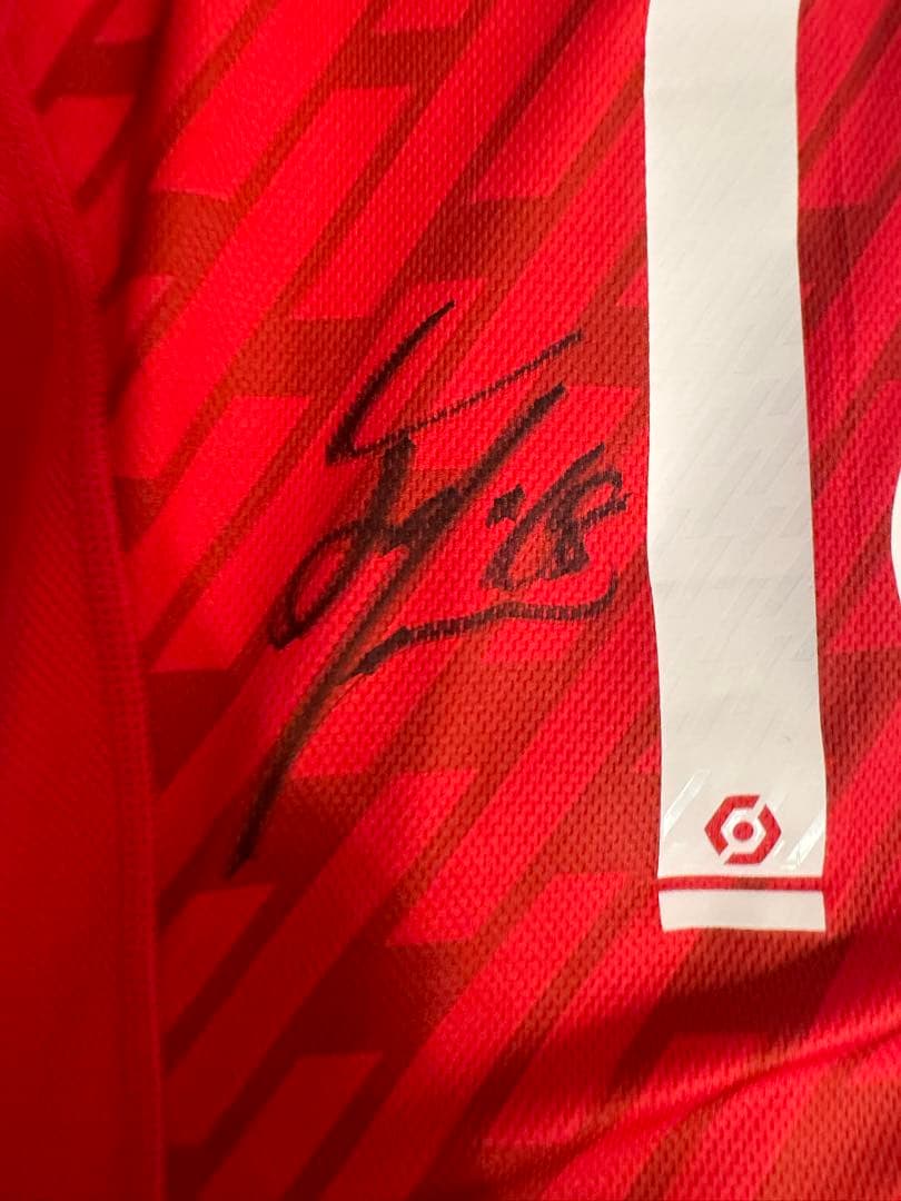 送料無料 南野拓実 ASモナコ 直筆サイン入りユニフォーム（公式購入