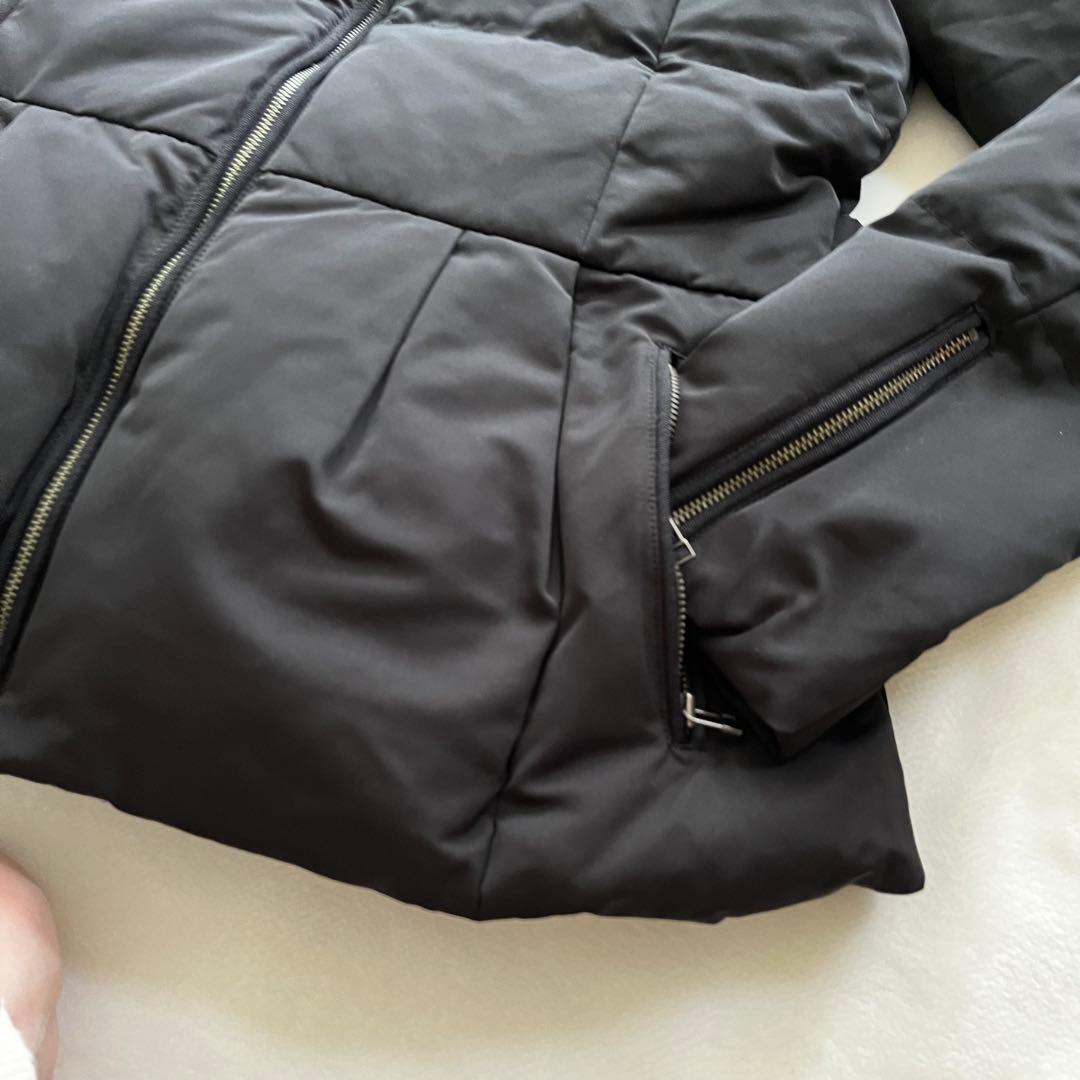 ランバンオンブルー リボン付 ダウン サイズ38 レディース コート