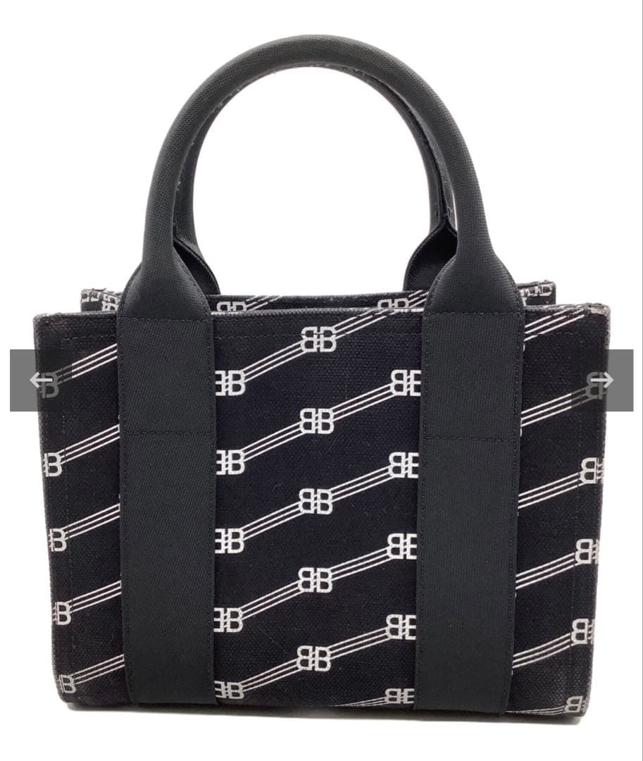 ☆希少☆バレンシアガ☆BBロゴグラム☆ミニトートバッグ☆キャンバス