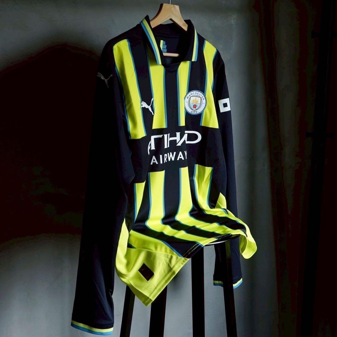 マンチェスター・シティ 24/25 ユニフォーム アウェイ 長袖 正規品 L マンチェスター・シティ 24/25 ユニフォーム アウェイ 正規品 L｜Yahoo