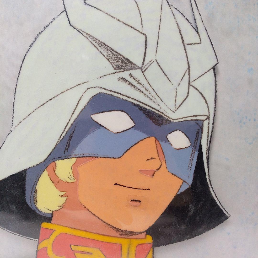 機動戦士ガンダム　シャア・アズナブル　セル画　背景付き