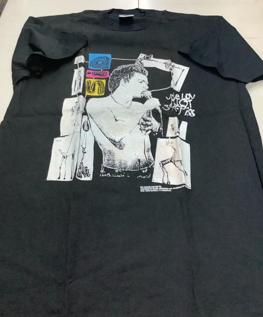 新品 Sid Vicious 90s ヴィンテージグラフィックTシャツ ブラック