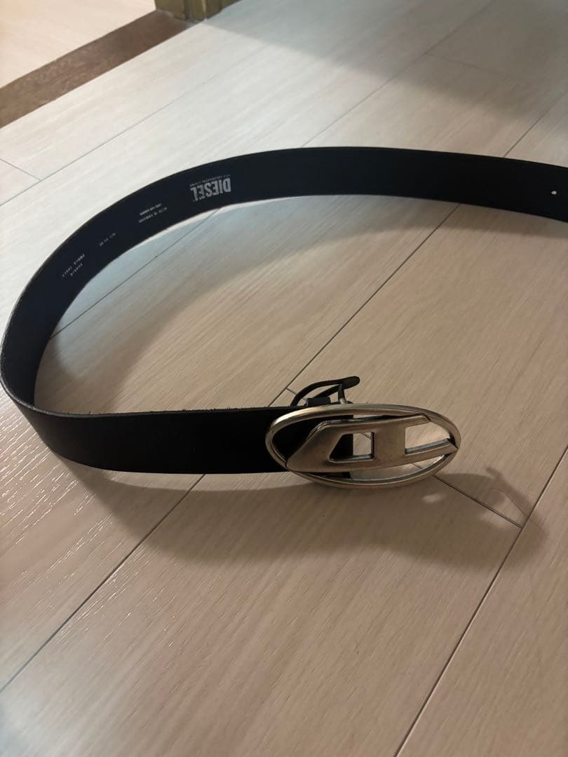 DIESEL ブラックベルト X08416 B-LINE X03737PR080 ベルト｜メンズ｜ブラック｜ディーゼル（DIESEL