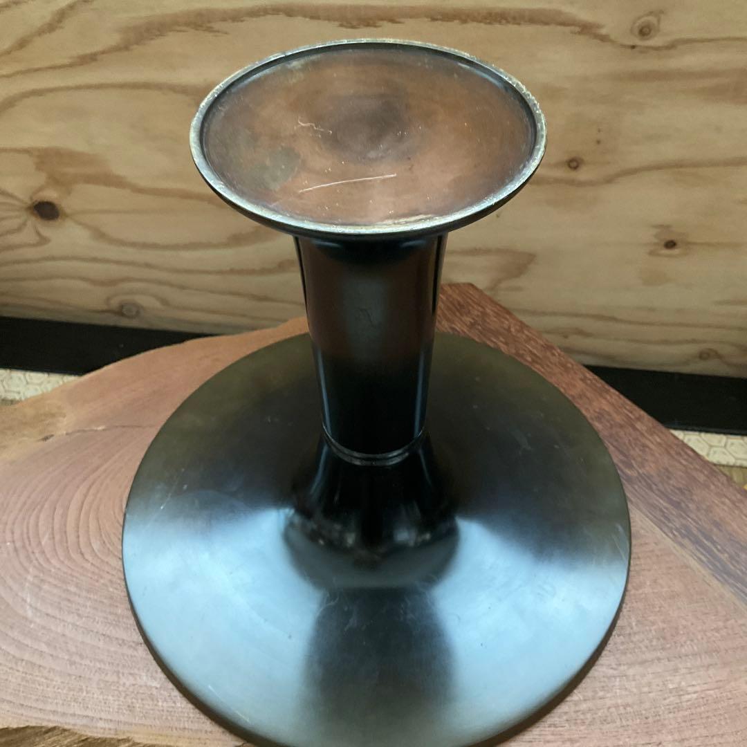 いけばな 池坊 一文字 華道具 花瓶 銅花器 薄端 花器 花生 花入 - メルカリ