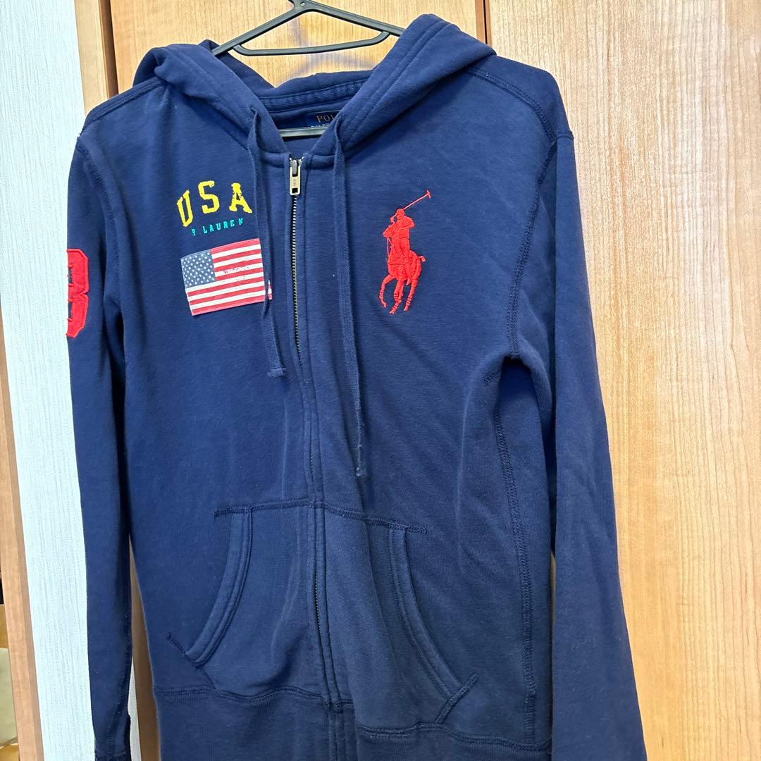 美品】ビッグポニー ポロ ラルフローレン スウェット パーカー S