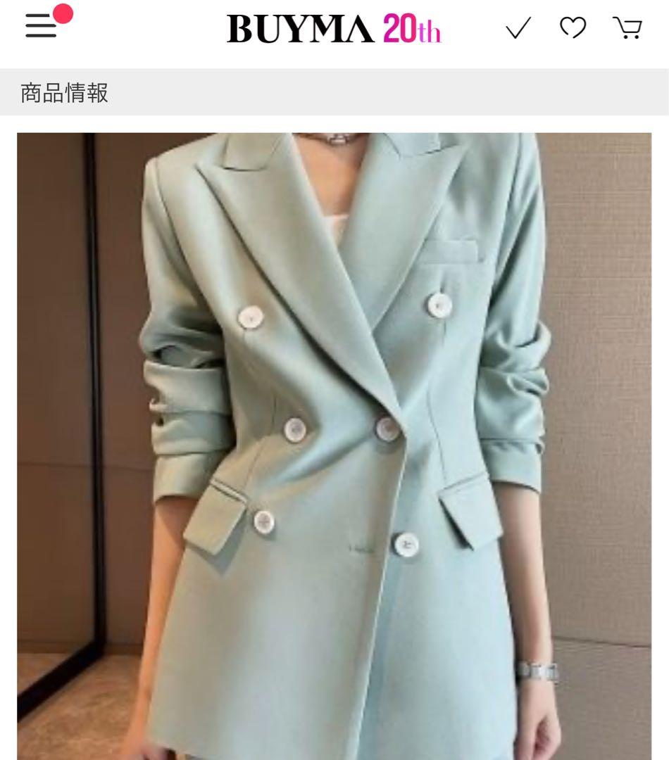 ZARABUYMA韓国グリーン ダブルスーツ上下　L 楽天市場】春秋 ライト 成熟 メンズ アップルグリーン スーツ セット