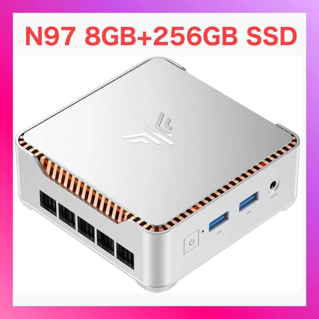 ミニPC N97 mini pc Windows11 Pro 8GB 256GB ミニpc n97 第12世代 n97 mini pc 最大3.6GHz 【N150より速い】 小型pc