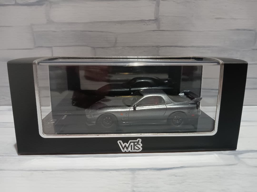 1/43 Wits　マツダ　RX-7 スピリットR タイプA　ミニカー　グレー LV-N日本車の時代16 マツダ RX-7 SPIRIT R Type A 2002年式（グレー
