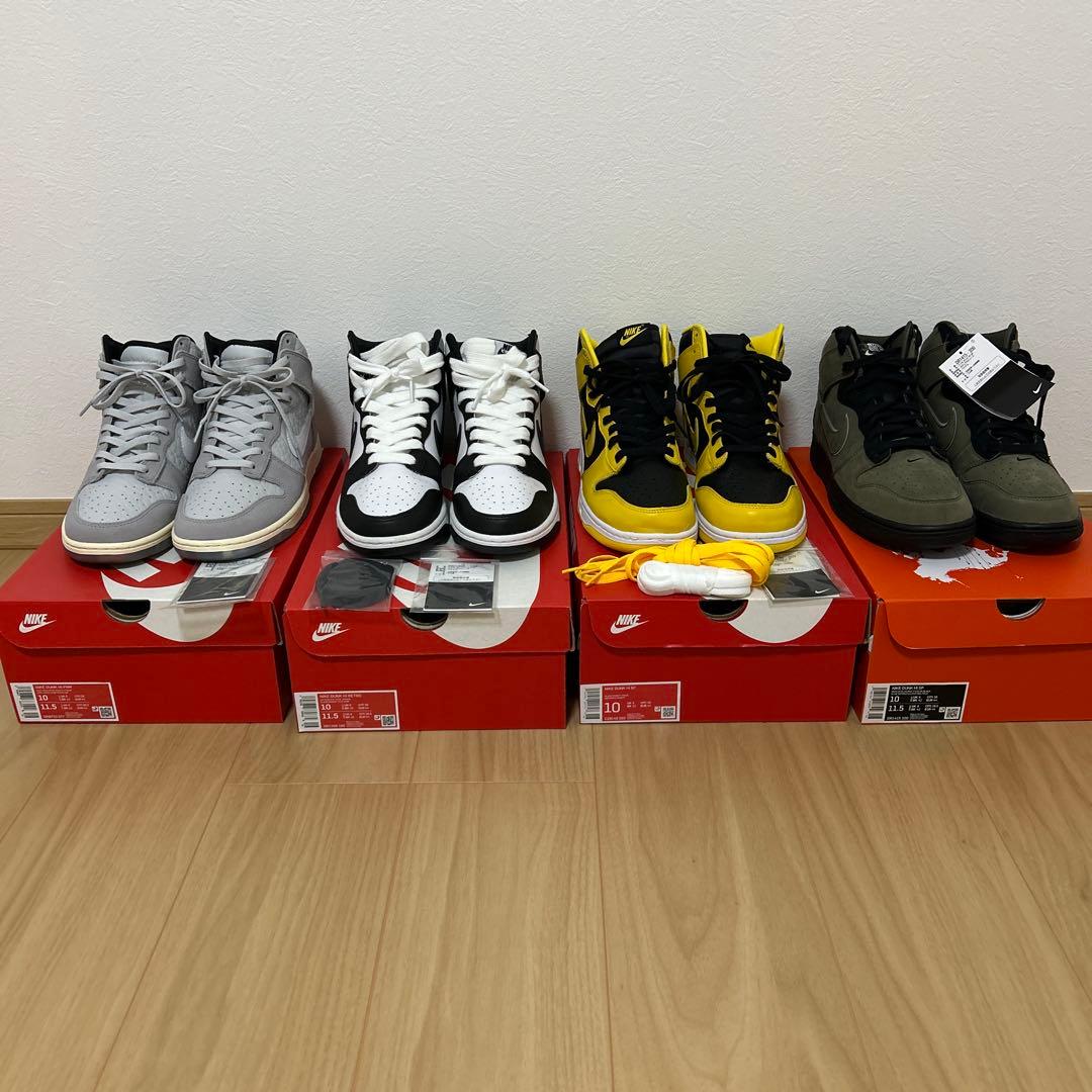 ぼ*ぶ様 NIKE DUNK HI 4足まとめ売り Nike SB】420足限定！Dunk High Pro QS “Purple Skunk”が4月20日に発売