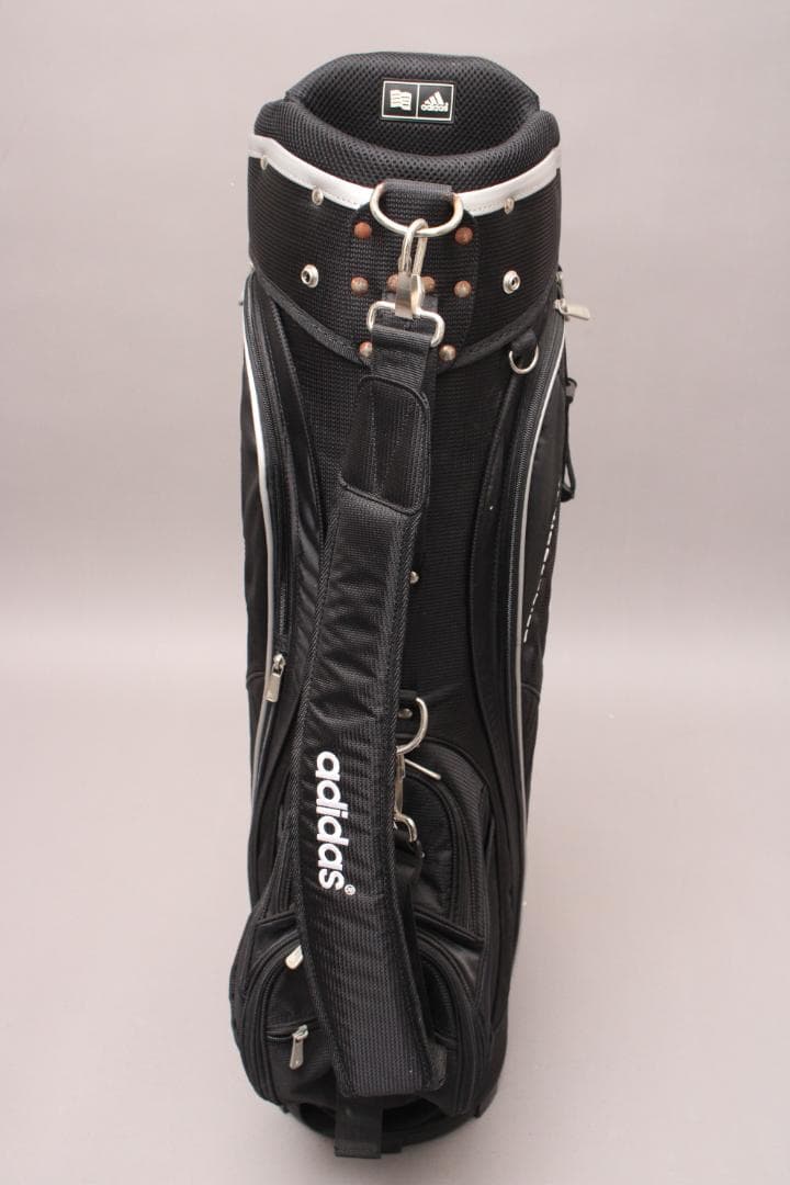 美品 アディダス キャディバッグ《8.5型》カート 5分割 軽量 ブラック