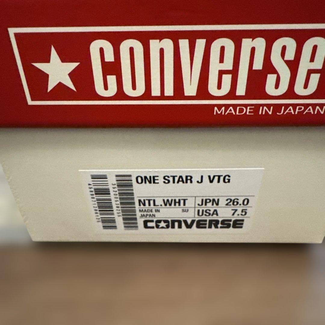 靴 CONVERSE ONE STAR J VTG 26.0cm Timeline