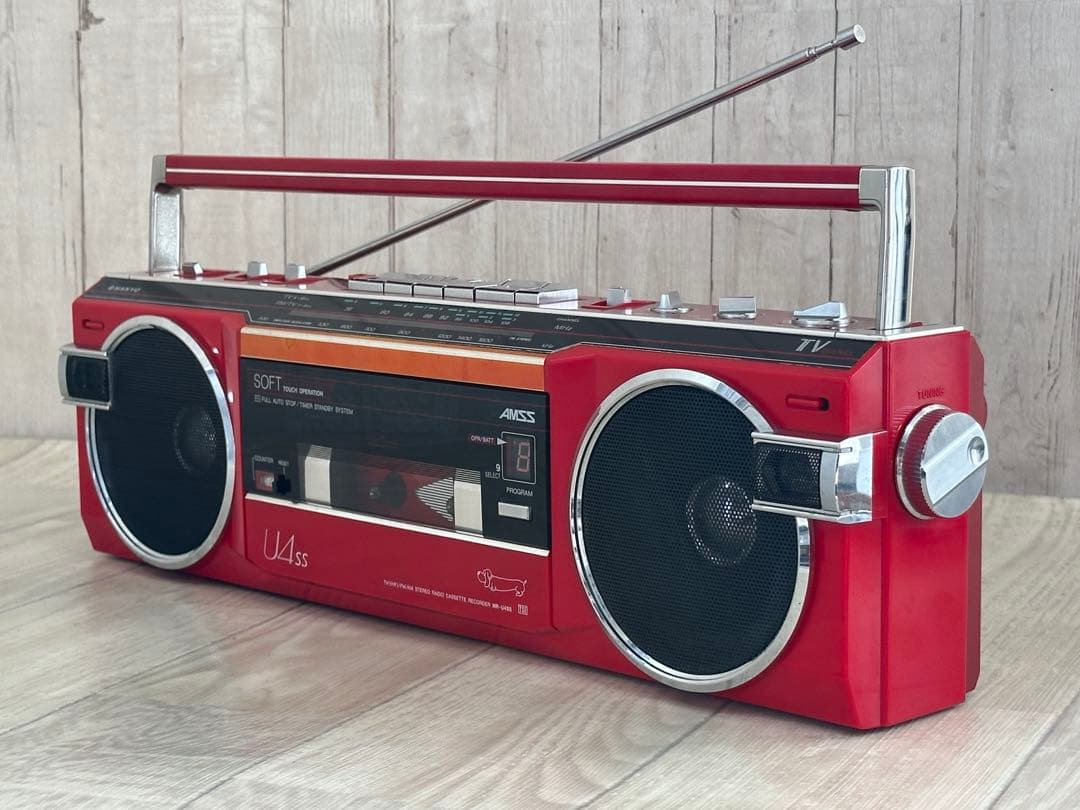 動作品】ラジカセ SANYO MR-U4SS 当時物ラジオFM/AM - メルカリ
