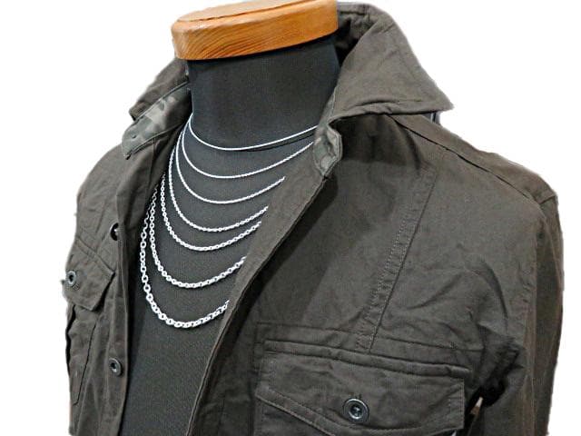 あずきチェーン 3.5mm 40cm～ カット無し シルバー925 小豆 細丸