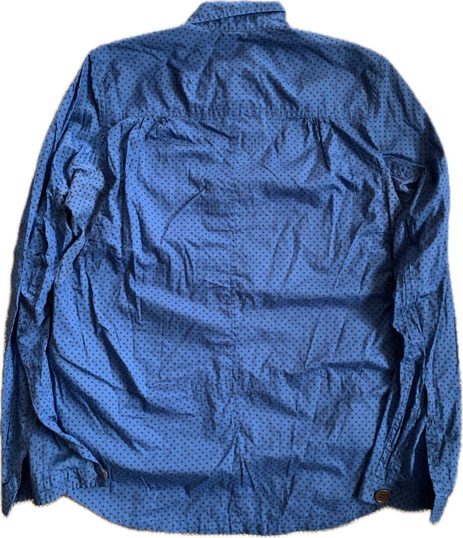 undercover fuck 刺繍　ドット柄　長袖シャツ プルオーバー