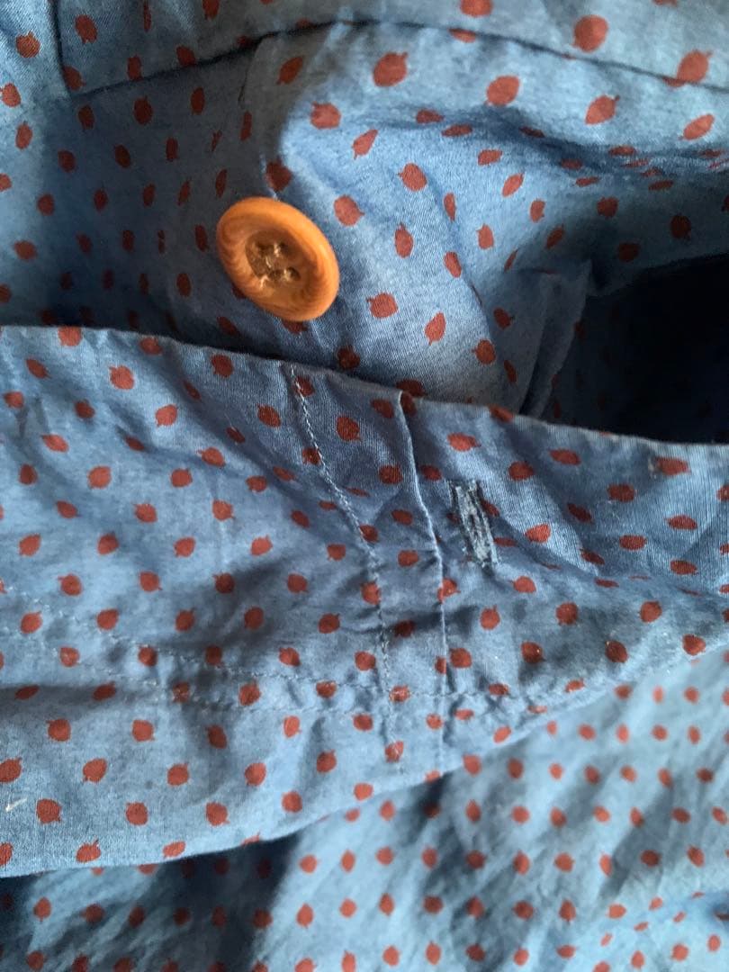 undercover fuck 刺繍　ドット柄　長袖シャツ プルオーバー