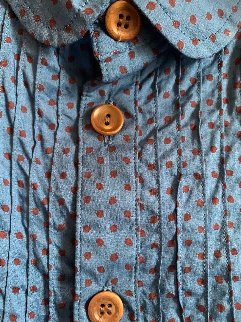 undercover fuck 刺繍　ドット柄　長袖シャツ プルオーバー