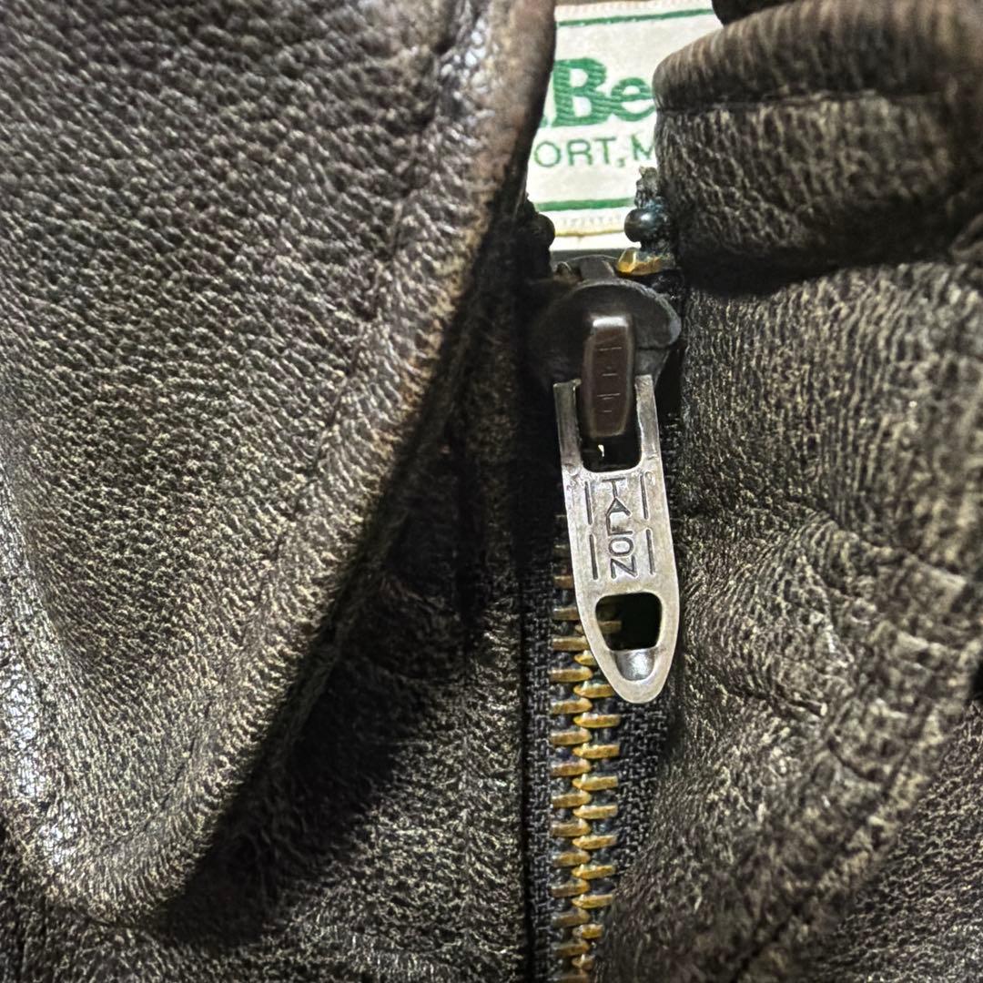 9*u様 美品 80s L.L.BEAN A-2 ジャケット　A2 44 レザー