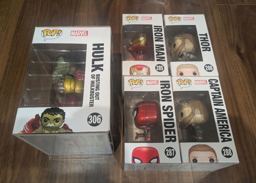 funko pop （アベンジャーズ） ハルクバスター　５点セット