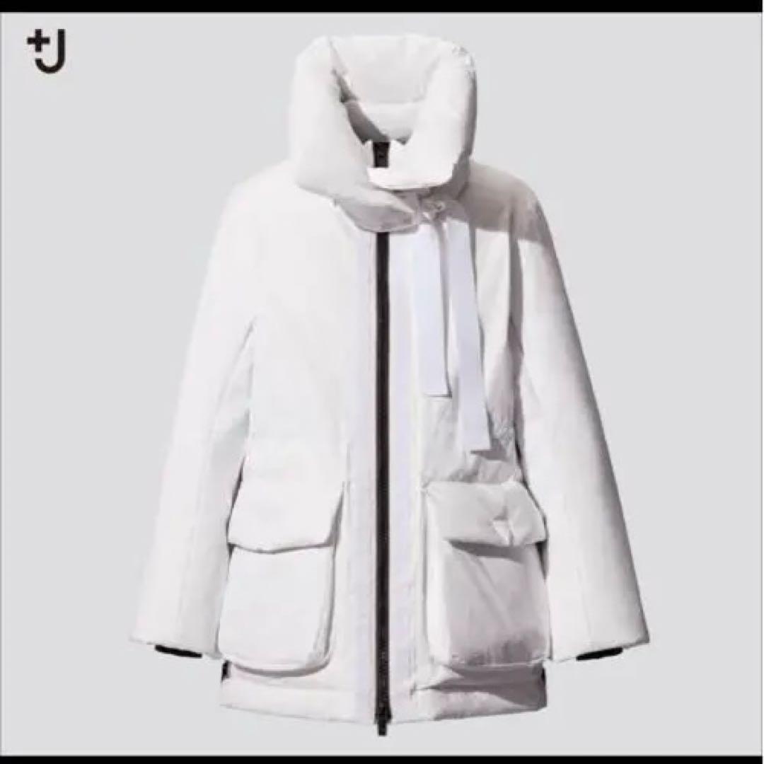 ユニクロ +J ジルサンダー ホワイト ダウンジャケット - メルカリ