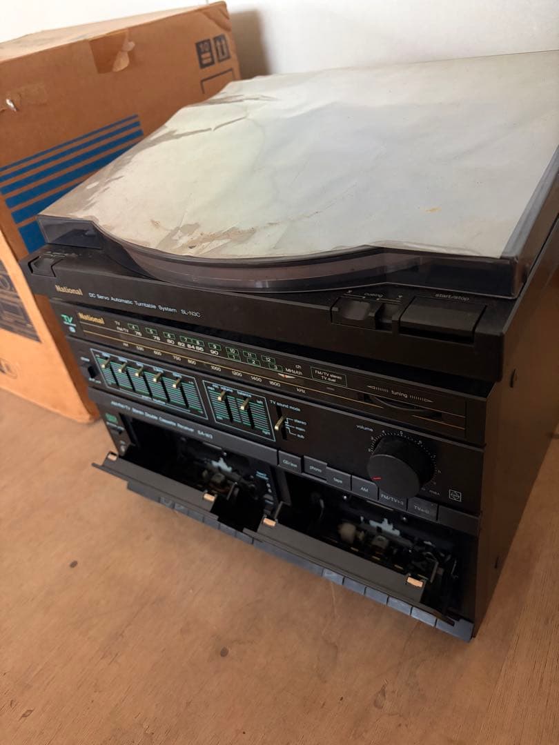 National SG-W3 ダブル カセット ステレオ ミュージック システム