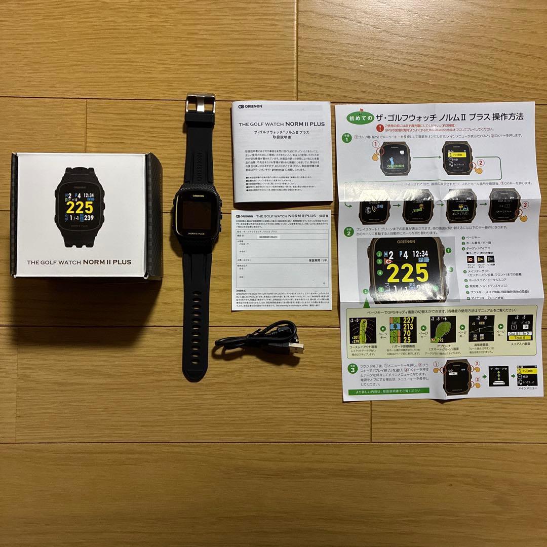 【美品】ゴルフ距離計ウォッチ　NORM Ⅱ PLUS ザ・ゴルフウォッチ ノルムIIプラス – THE GOLF WATCH NORM II PLUS