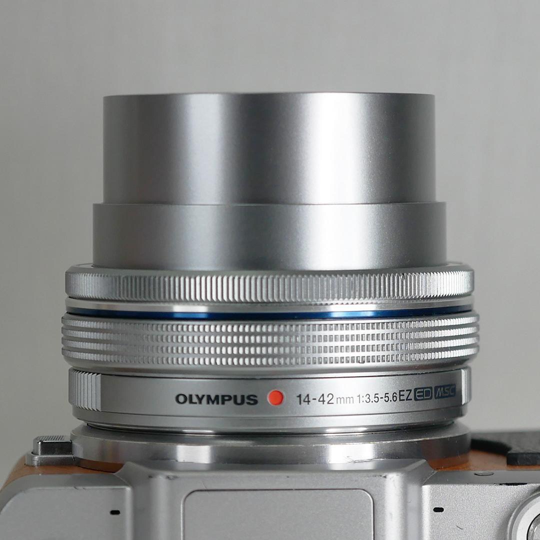 オリンパス 電動パンケーキレンズ M.ZUIKO 14-42mm シルバー-ポケモン