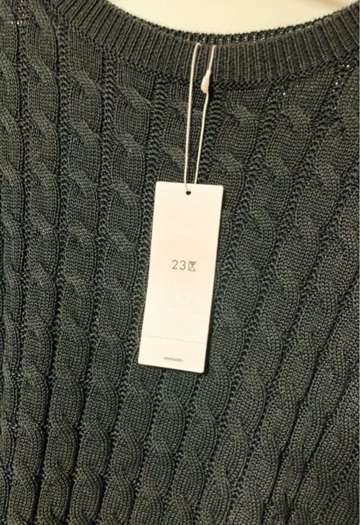 Oggi掲載洗えるコットンギマケーブルニット大きいサイズ44自由区組曲ICB