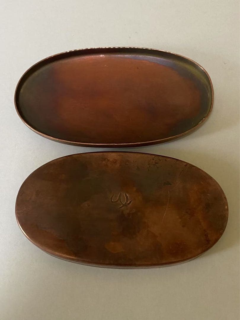 銅制珐琅树形楊枝入盒子 唐物 年代不明 美品 骨董品の通販はau PAY