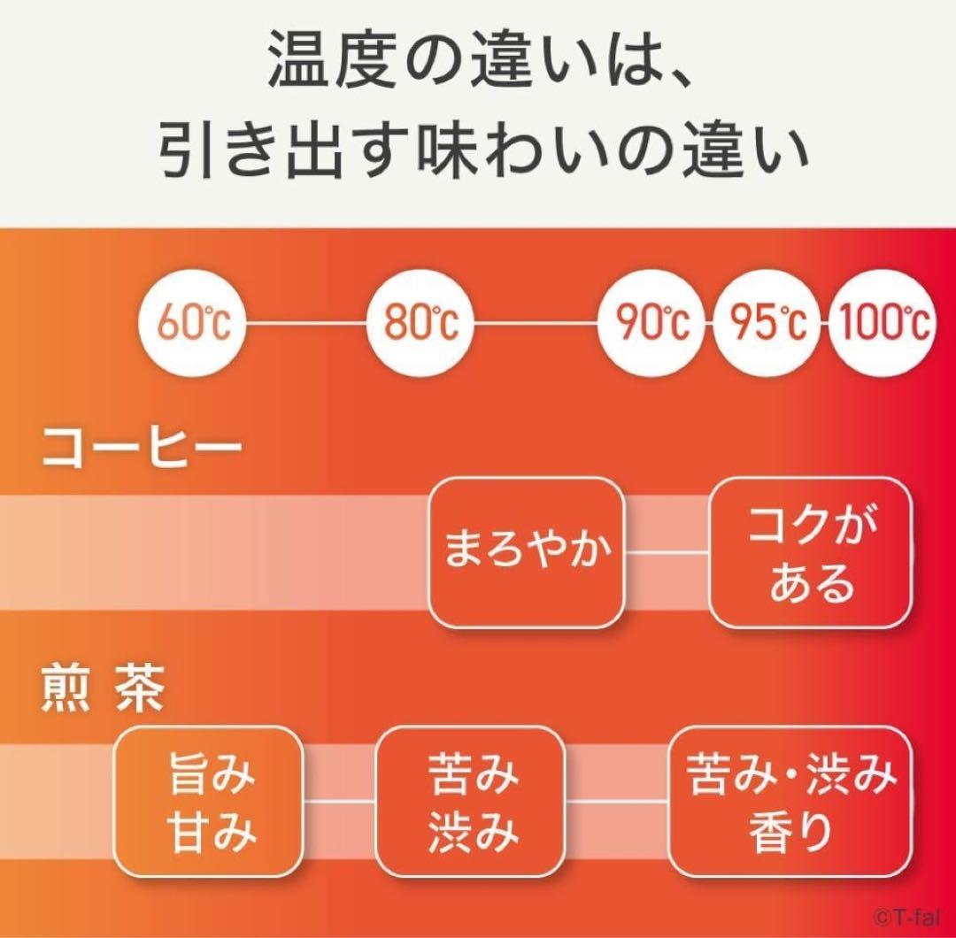 ティファール 電気ケトル 0.8L デジタルディスプレイ 温度調節 1250 W