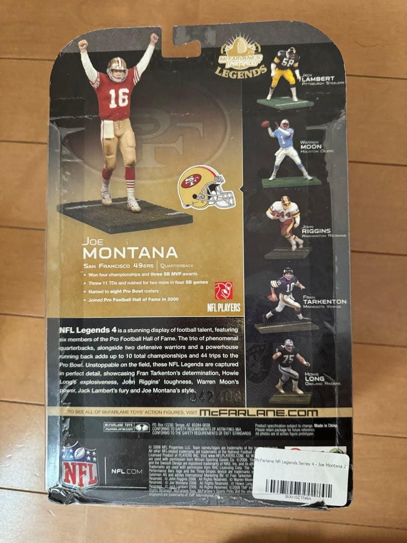 マクファーレントイズ NFL ジョー・モンタナ① 49ers