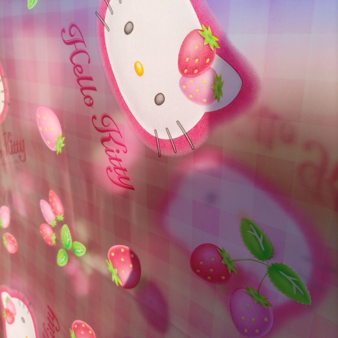 激レア】ハローキティ いちごキティ シャワーカーテン ビニール生地 1