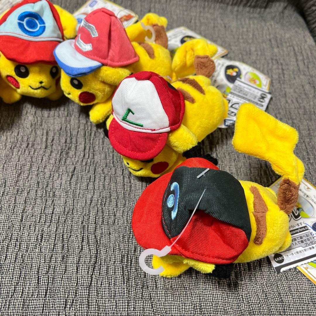 新品❤️ちっちゃい かたのり　サトシの ピカチュウ タグ付　6種　シンオウキャップ