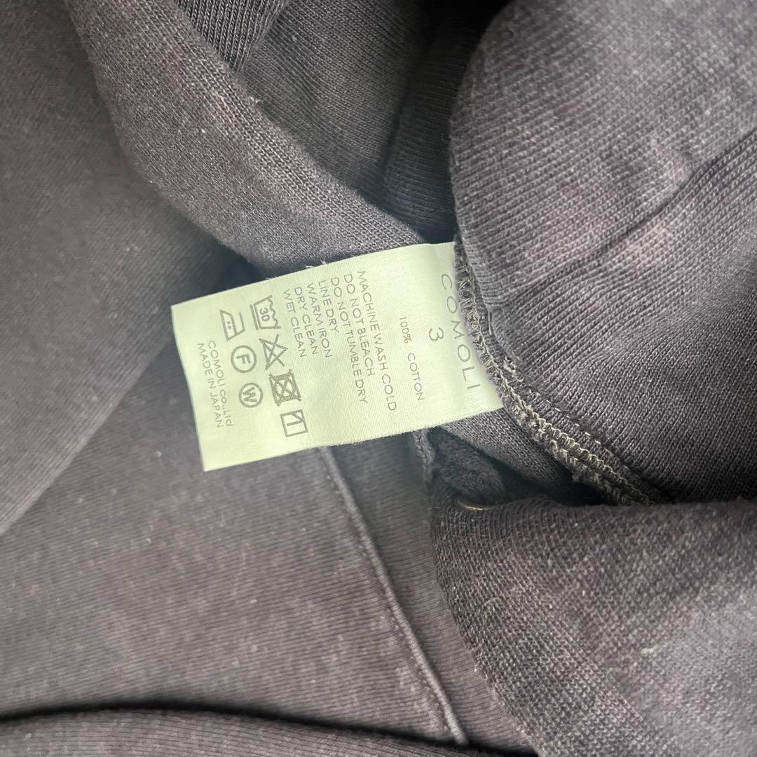 ケロさん専用 comoli コットン吊裏毛パーカ ネイビー - メルカリ