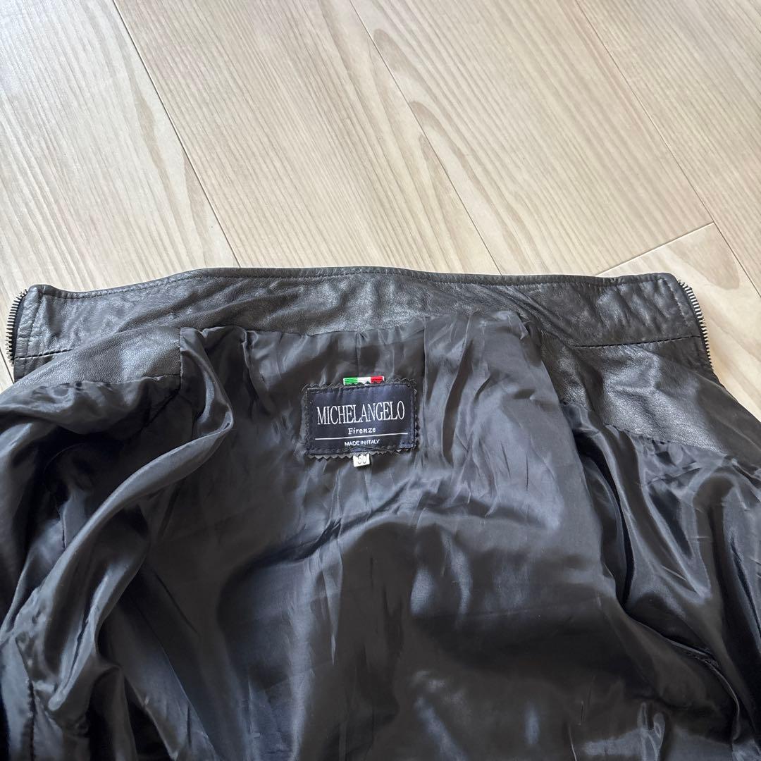 極美品】本場イタリア製 フィレンツェ購入 ラムレザー シングル